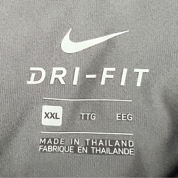 Nike Dri Fit Performance Polo Men XXL 2XL Gray Short Sleeve Dri Fit Shirt EUC! - Picture 4 of 7